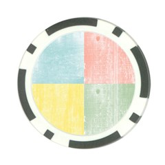 Pastel Textured Squares Poker Chip by StuffOrSomething