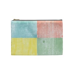 Pastel Textured Squares Cosmetic Bag (medium) by StuffOrSomething