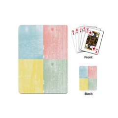 Pastel Textured Squares Playing Cards (mini) by StuffOrSomething