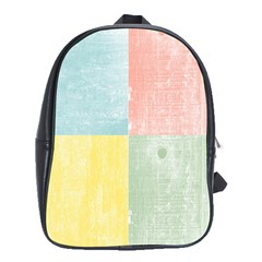 Pastel Textured Squares School Bag (xl) by StuffOrSomething