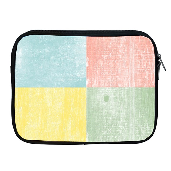 Pastel Textured Squares Apple iPad Zippered Sleeve