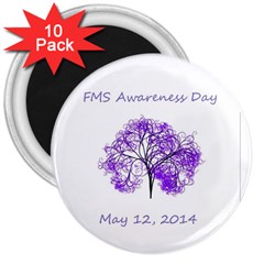 Fms Awareness Day 2014 3  Magnet (10 Pack) by FunWithFibro