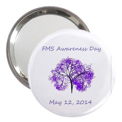 Fms Awareness 2014 3  Handbag Mirror by FunWithFibro