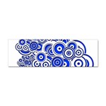 Trippy Blue Swirls Bumper Sticker Front