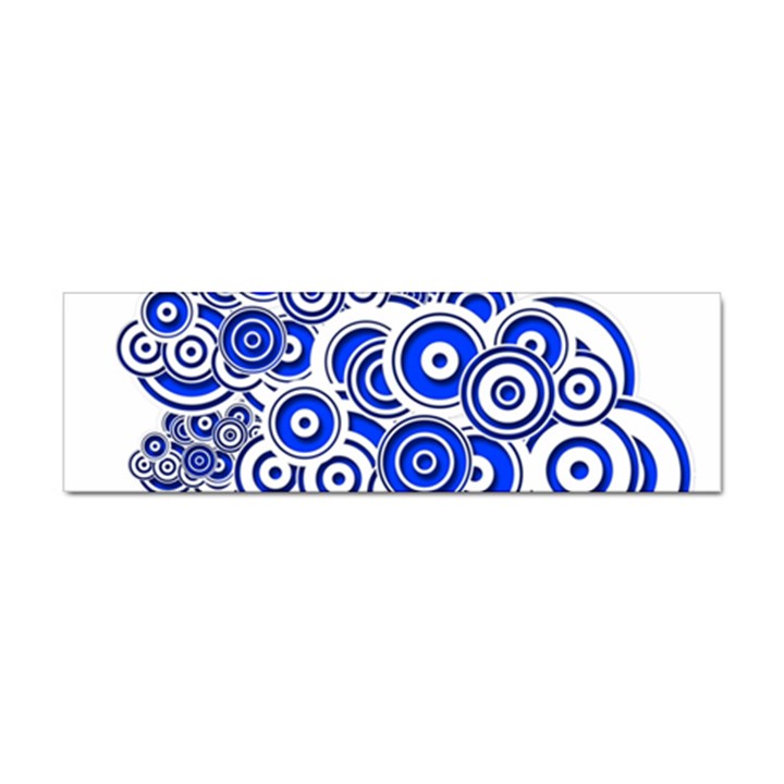 Trippy Blue Swirls Bumper Sticker