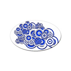 Trippy Blue Swirls Sticker 100 Pack (oval) by StuffOrSomething