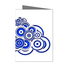 Trippy Blue Swirls Mini Greeting Card (8 Pack) by StuffOrSomething