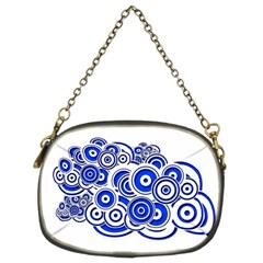 Trippy Blue Swirls Chain Purse (two Sided)  by StuffOrSomething