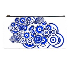 Trippy Blue Swirls Pencil Case by StuffOrSomething