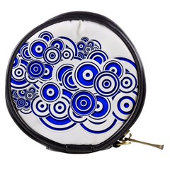 Trippy Blue Swirls Mini Makeup Case by StuffOrSomething