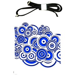 Trippy Blue Swirls Shoulder Sling Bag by StuffOrSomething