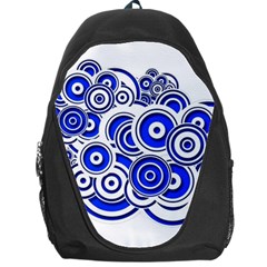 Trippy Blue Swirls Backpack Bag by StuffOrSomething