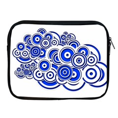 Trippy Blue Swirls Apple Ipad Zippered Sleeve by StuffOrSomething