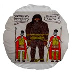 Big Foot & Romans 18  Premium Round Cushion  Front