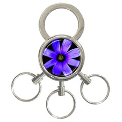 Purple Bloom 3-ring Key Chain by BeachBum