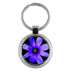 Purple Bloom Key Chain (round)