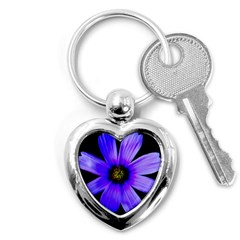 Purple Bloom Key Chain (heart) by BeachBum