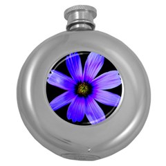 Purple Bloom Hip Flask (round) by BeachBum