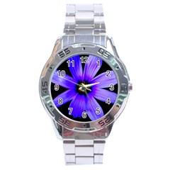 Purple Bloom Stainless Steel Watch by BeachBum