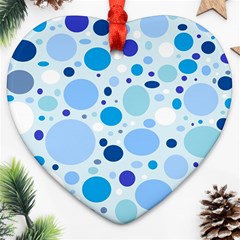 Bubbly Blues Heart Ornament by StuffOrSomething