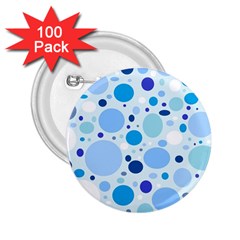 Bubbly Blues 2 25  Button (100 Pack) by StuffOrSomething