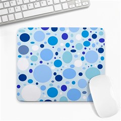 Bubbly Blues Large Mouse Pad (rectangle) by StuffOrSomething