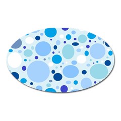 Bubbly Blues Magnet (oval) by StuffOrSomething