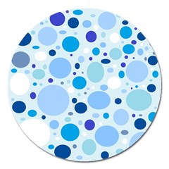 Bubbly Blues Magnet 5  (round) by StuffOrSomething