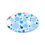 Bubbly Blues Sticker 100 Pack (Oval) Front