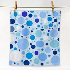 Bubbly Blues Face Towel by StuffOrSomething