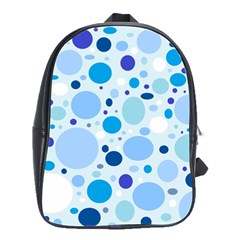 Bubbly Blues School Bag (large) by StuffOrSomething