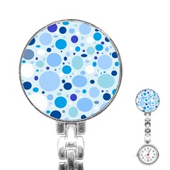 Bubbly Blues Stainless Steel Nurses Watch by StuffOrSomething