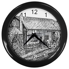 Sugarcreek ` Ave Hurley - Artrave -  Wall Clock (black)