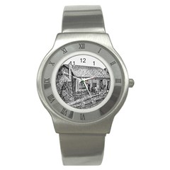 Sugarcreek ` Ave Hurley - Artrave -  Stainless Steel Watch (slim) by ArtRave2