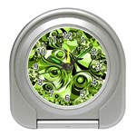 Retro Green Abstract Desk Alarm Clock Front