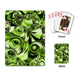 Retro Green Abstract Playing Cards Single Design Back