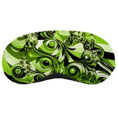 Retro Green Abstract Sleeping Mask by StuffOrSomething