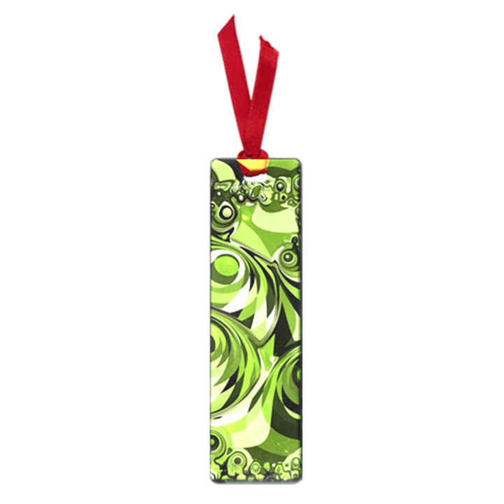 Retro Green Abstract Small Bookmark