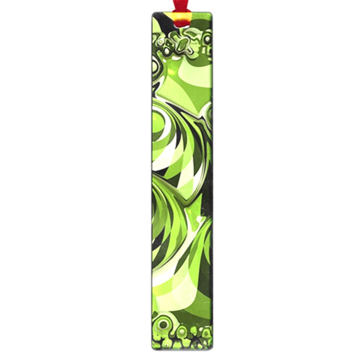 Retro Green Abstract Large Bookmark