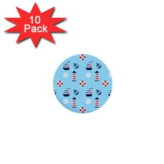 Sailing The Bay 1  Mini Button (10 Pack) by StuffOrSomething