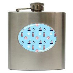 Sailing The Bay Hip Flask by StuffOrSomething