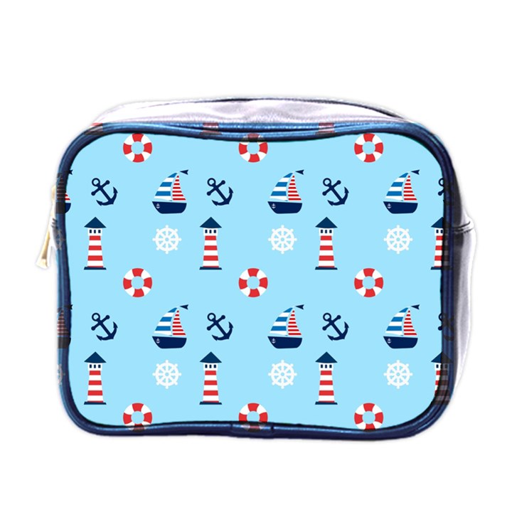 Sailing The Bay Mini Travel Toiletry Bag (One Side)