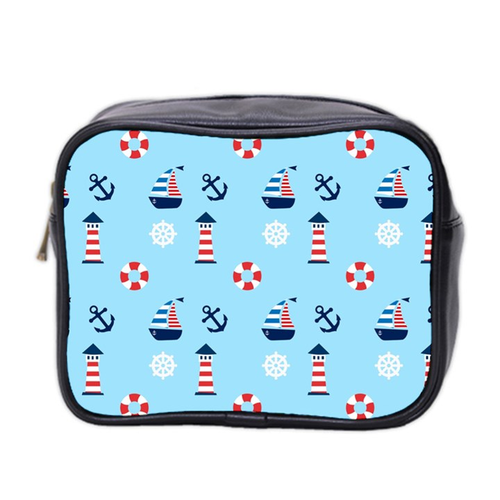 Sailing The Bay Mini Travel Toiletry Bag (Two Sides)