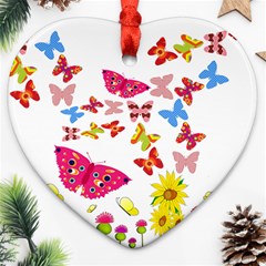 Butterfly Beauty Heart Ornament