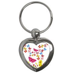 Butterfly Beauty Key Chain (heart) by StuffOrSomething