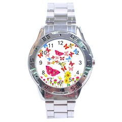 Butterfly Beauty Stainless Steel Watch by StuffOrSomething