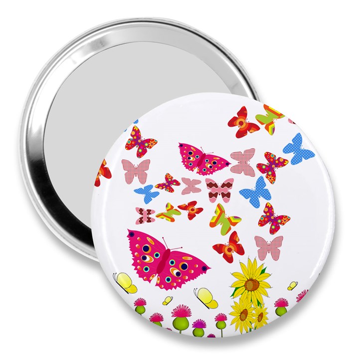 Butterfly Beauty 3  Handbag Mirror