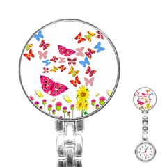 Butterfly Beauty Stainless Steel Nurses Watch by StuffOrSomething