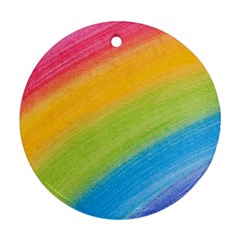 Acrylic Rainbow Round Ornament by StuffOrSomething