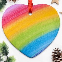 Acrylic Rainbow Heart Ornament by StuffOrSomething